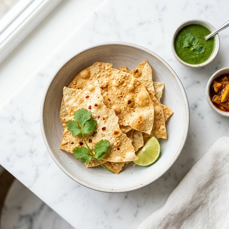 Papadamos / Papadum — Pane croccante speziato · Spicy crunchy bread