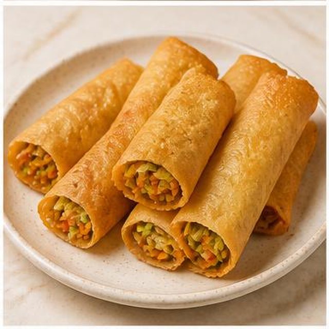Involtino di verdure / Vegetable Roll — Involtino di farina di riso ripieno di verdure · Rice-flour roll filled with vegetables
