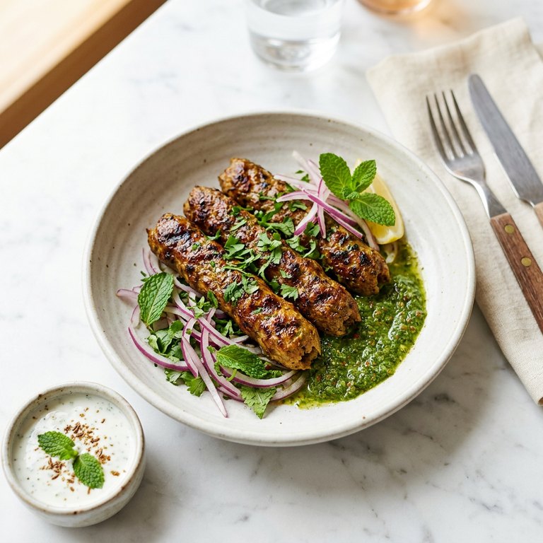 Sheek Kebab — Minced lamb skewer from the tandoor